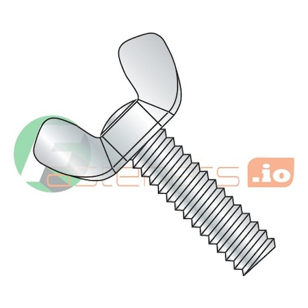Newport Fasteners Thumb Screw, 1/4"-20 Thread Size, Wing, Zinc Plated Steel, 0.57 in Head Ht, 3/4 in Lg, 200 PK 760861